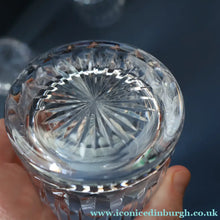 Load image into Gallery viewer, SIX LARGE: Vintage GLENEAGLES Edinburgh Crystal Double Old Fashioned Tumblers. Height: 3 5/48 inches (12 oz)
