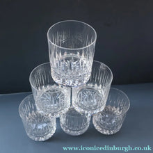 Load image into Gallery viewer, SIX LARGE: Vintage GLENEAGLES Edinburgh Crystal Double Old Fashioned Tumblers. Height: 3 5/48 inches (12 oz)
