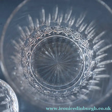 Load image into Gallery viewer, SIX LARGE: Vintage GLENEAGLES Edinburgh Crystal Double Old Fashioned Tumblers. Height: 3 5/48 inches (12 oz)
