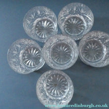 Load image into Gallery viewer, SET OF SIX. Edinburgh Crystal Large Old Fashioned Whisky Tumblers. LOMOND PATTERN 3 1/4 inches
