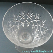Load image into Gallery viewer, Set of Six Matching LARGE Edinburgh Crystal Wine Goblets: 6 3/4 inches (Unidentified Pattern)
