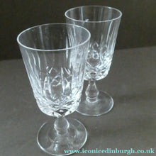 Load image into Gallery viewer, EDINBURGH CRYSTAL. Set of SIX Matching Sherry or Liqueur Glasses. Appin Pattern
