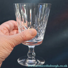Load image into Gallery viewer, EDINBURGH CRYSTAL. Set of SIX Matching WATER Glasses. Appin Pattern. 5 inches
