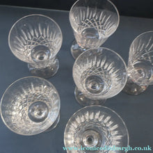 Load image into Gallery viewer, EDINBURGH CRYSTAL. Set of SIX Matching WATER Glasses. Appin Pattern. 5 inches
