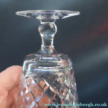 Load image into Gallery viewer, EDINBURGH CRYSTAL. Set of SIX Matching WATER Glasses. Appin Pattern. 5 inches

