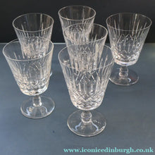 Load image into Gallery viewer, EDINBURGH CRYSTAL. Set of SIX Matching WATER Glasses. Appin Pattern. 5 inches
