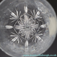 Load image into Gallery viewer, Edinburgh Crystal. Six Tall Sparkling White WineGlasses. Ayr Pattern. 7 3/8 inches - VINTAGE CRYSTAL GLASSES

