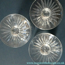Load image into Gallery viewer, 5 1/8 inches. Star of Edinburgh Crystal Glasses for Claret or Small White Wine. Only 3

