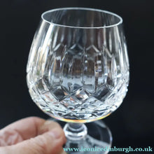 Load image into Gallery viewer, EDINBURGH CRYSTAL. THREE Large Brandy Glasses. Appin Pattern. 4 1/2 inches

