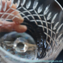 Load image into Gallery viewer, EDINBURGH CRYSTAL. THREE Large Brandy Glasses. Appin Pattern. 4 1/2 inches

