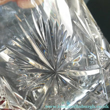 Load image into Gallery viewer, EDINBURGH CRYSTAL. Vintage 1980s Mallet Shape Whisky Decanter STAR OF EDINBURGH Pattern - Scottish Glass
