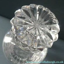 Load image into Gallery viewer, EDINBURGH CRYSTAL. Vintage 1980s Mallet Shape Whisky Decanter STAR OF EDINBURGH Pattern
