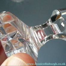 Load image into Gallery viewer, EDINBURGH CRYSTAL. Vintage 1980s Mallet Shape Whisky Decanter STAR OF EDINBURGH Pattern - Scottish Glass
