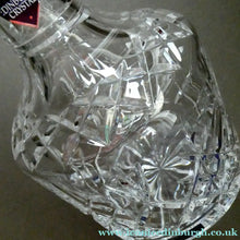Load image into Gallery viewer, EDINBURGH CRYSTAL. Vintage 1980s Mallet Shape Wine  Decanter BOXED with Etched Signature
