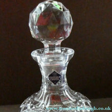 Load image into Gallery viewer, EDINBURGH CRYSTAL. Vintage 1980s Mallet Shape Wine  Decanter BOXED with Etched Signature
