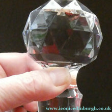 Load image into Gallery viewer, EDINBURGH CRYSTAL. Vintage 1980s Mallet Shape Wine  Decanter BOXED with Etched Signature
