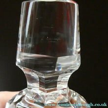 Load image into Gallery viewer, EDINBURGH CRYSTAL. Vintage 1980s Mallet Shape Wine  Decanter BOXED with Etched Signature
