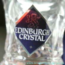 Load image into Gallery viewer, EDINBURGH CRYSTAL. Vintage 1980s Mallet Shape Wine  Decanter BOXED with Etched Signature
