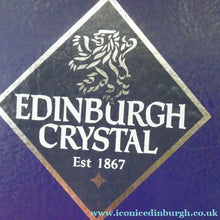 Load image into Gallery viewer, EDINBURGH CRYSTAL. Vintage 1980s Mallet Shape Wine  Decanter BOXED with Etched Signature
