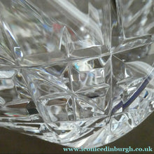 Load image into Gallery viewer, EDINBURGH CRYSTAL. Vintage 1980s Mallet Shape Wine  Decanter BOXED with Etched Signature
