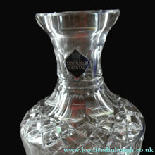 Load image into Gallery viewer, EDINBURGH CRYSTAL. Vintage 1980s Mallet Shape Wine  Decanter BOXED with Etched Signature
