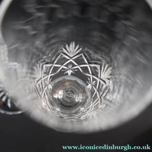 Load image into Gallery viewer, Edinburgh Crystal. Vintage Four Tall CHAMPAGNE Flute Glasses. Kelso Pattern. 8 1/4 inches - VINTAGE CRYSTAL GLASSES
