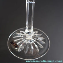 Load image into Gallery viewer, Edinburgh Crystal. Vintage Four Tall CHAMPAGNE Flute Glasses. Kelso Pattern. 8 1/4 inches - VINTAGE CRYSTAL GLASSES
