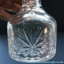 Load image into Gallery viewer, EDINBURGH CRYSTAL. Vintage PAIR of 1980s Mallet Shape Whisky Decanters STAR OF EDINBURGH Pattern
