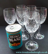 Load image into Gallery viewer, EDINBURGH CRYSTAL. White Wine Glass. SINGLE Glass. 7 inches in height - Scottish Glass
