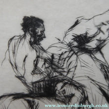 Load image into Gallery viewer, Edmund Blampied Splashing Through the Surf 1923 Drypoint Etching

