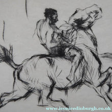 Load image into Gallery viewer, Edmund Blampied Splashing Through the Surf 1923 Drypoint Etching
