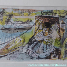Load image into Gallery viewer, Scottish Art for Sale. Watercolour Painting of a Gentleman in a Carriage by Edward Gage
