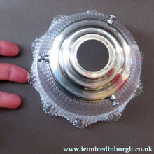 Load image into Gallery viewer, Antique Glass Holophane Glass Hanging Light Shade
