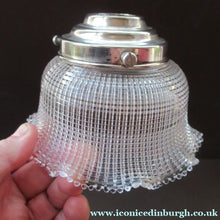 Load image into Gallery viewer, Antique Glass Holophane Glass Hanging Light Shade
