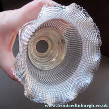 Load image into Gallery viewer, Antique Glass Holophane Glass Hanging Light Shade
