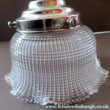 Load image into Gallery viewer, Antique Glass Holophane Glass Hanging Light Shade
