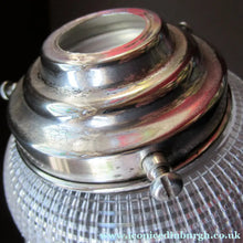 Load image into Gallery viewer, Antique Glass Holophane Glass Hanging Light Shade
