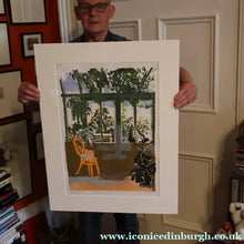 Load image into Gallery viewer, Edwin La Dell (1914 - 1970). 1960s Limited Edition Colour Lithograph: "Conservatory, Centaurea Americana". Signed in pencil
