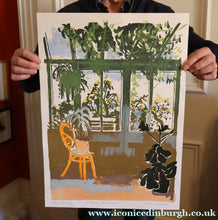 Load image into Gallery viewer, Edwin La Dell (1914 - 1970). 1960s Limited Edition Colour Lithograph: "Conservatory, Centaurea Americana". Signed in pencil
