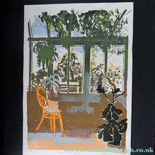 Load image into Gallery viewer, Edwin La Dell (1914 - 1970). 1960s Limited Edition Colour Lithograph: "Conservatory, Centaurea Americana". Signed in pencil
