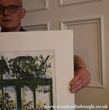 Load image into Gallery viewer, Edwin La Dell (1914 - 1970). 1960s Limited Edition Colour Lithograph: "Conservatory, Centaurea Americana". Signed in pencil
