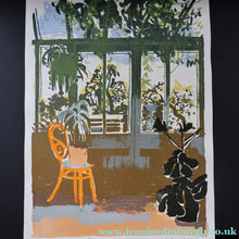 Load image into Gallery viewer, Edwin La Dell (1914 - 1970). 1960s Limited Edition Colour Lithograph: "Conservatory, Centaurea Americana". Signed in pencil
