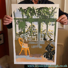Load image into Gallery viewer, Edwin La Dell (1914 - 1970). 1960s Limited Edition Colour Lithograph: "Conservatory, Centaurea Americana". Signed in pencil
