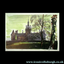 Load image into Gallery viewer, Edwin La Dell (1914 - 1970). 1960s Limited Edition Colour Lithograph: FETTES COLLEGE, EDINBURGH. Signed in pencil
