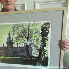 Load image into Gallery viewer, Edwin La Dell (1914 - 1970). 1960s Limited Edition Colour Lithograph: FETTES COLLEGE, EDINBURGH. Signed in pencil
