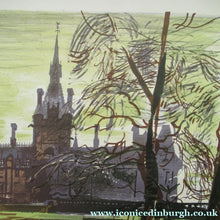 Load image into Gallery viewer, Edwin La Dell Colour Lithograph Fettes College  Edinburgh Pencil Signed
