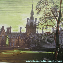Load image into Gallery viewer, Edwin La Dell Colour Lithograph Fettes College  Edinburgh Pencil Signed
