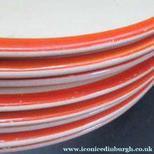 Load image into Gallery viewer, Royal Doulton 1930s Orange Tango Dessert Plates 9 1/2 inches
