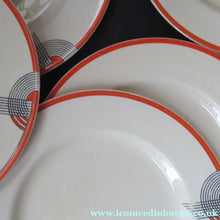 Load image into Gallery viewer, Royal Doulton 1930s Orange Tango Dessert Plates 9 1/2 inches
