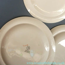 Load image into Gallery viewer, Vintage 1950s Wedgwood FIVE DESSERT PLATES. Persephone / Harvest Festival Pattern with Stylised Fish

